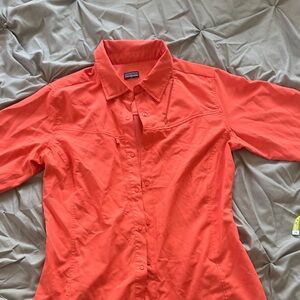 Patagonia Vibrant Salmon Pink/Orange Shirt